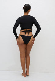 Wrap Sun Top - Black - Matteau